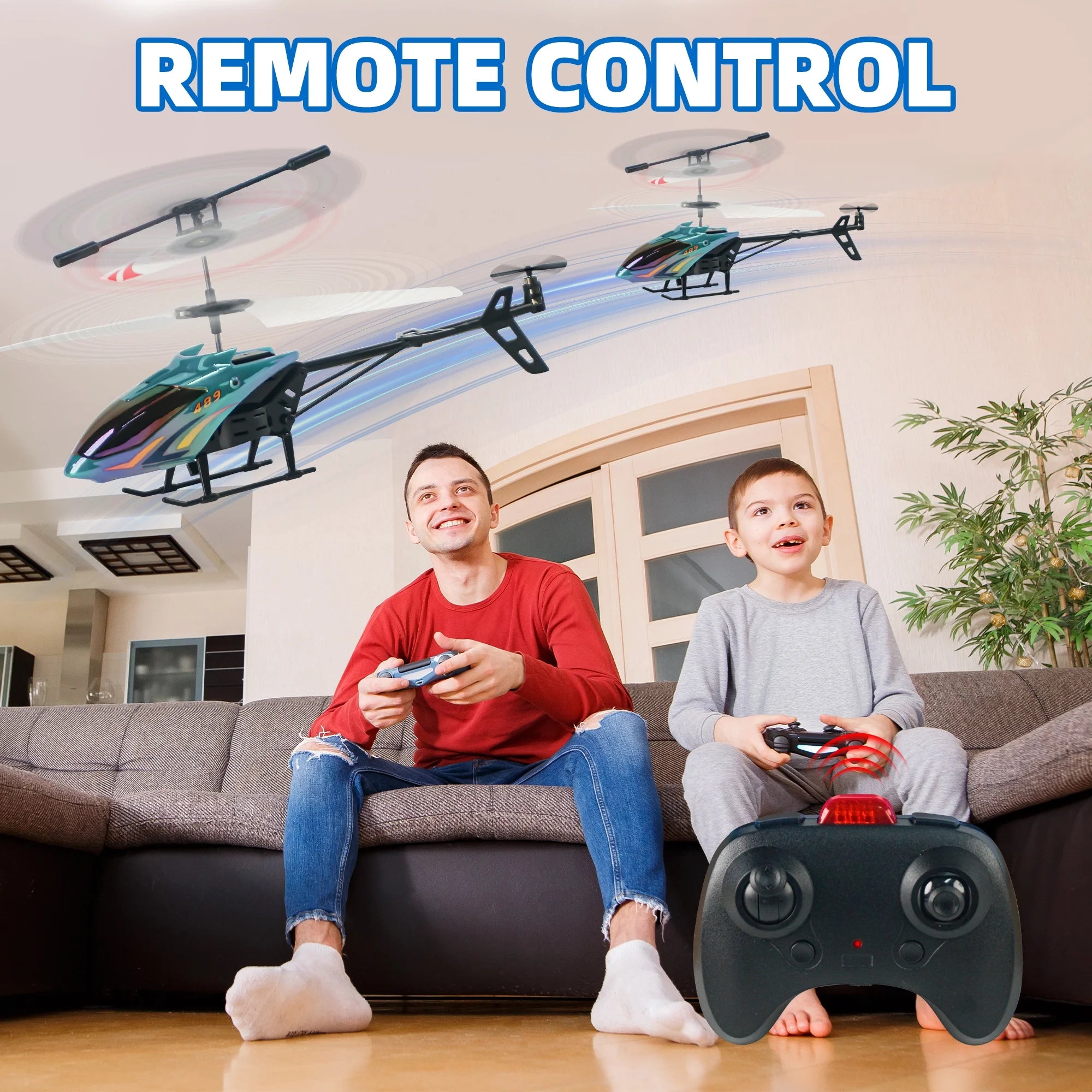 RC Helicopter, Radio Control Helicopter for Kids Dronecosmic Flying Orb Toy 2.4Ghz RC Aircraft LED Light RC Toys for Kids Adults, Green
