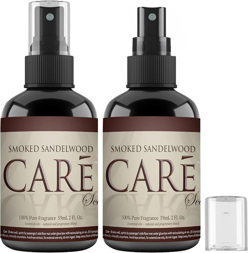 Scents Luxury Car Freshener, Long-Lasting Car Scent Spray, 2-Pack Car Scents Air Freshener, Car Fragrance to Freshen up Car, Smoked Sandalwood, 4 Fl Oz