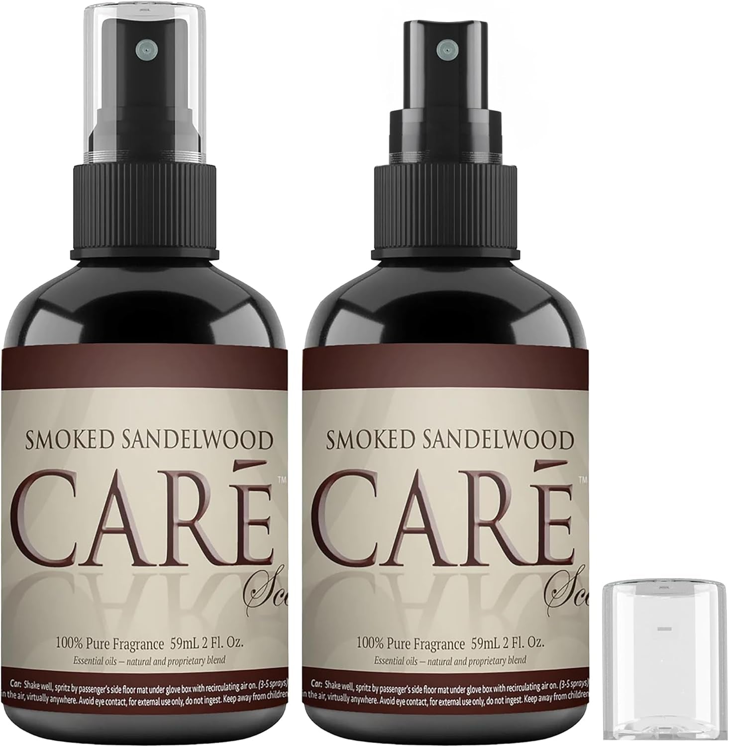 Scents Luxury Car Freshener, Long-Lasting Car Scent Spray, 2-Pack Car Scents Air Freshener, Car Fragrance to Freshen up Car, Smoked Sandalwood, 4 Fl Oz