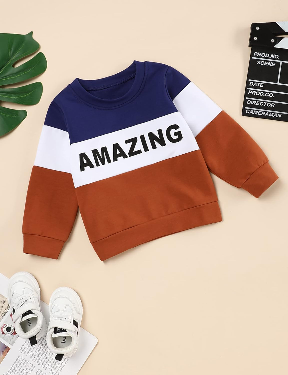 Toddler Boy Clothes Letter Long Sleeve Tops Sweatshirt Pants Toddler Outfits for Boys Fall Clothes 18M-6T