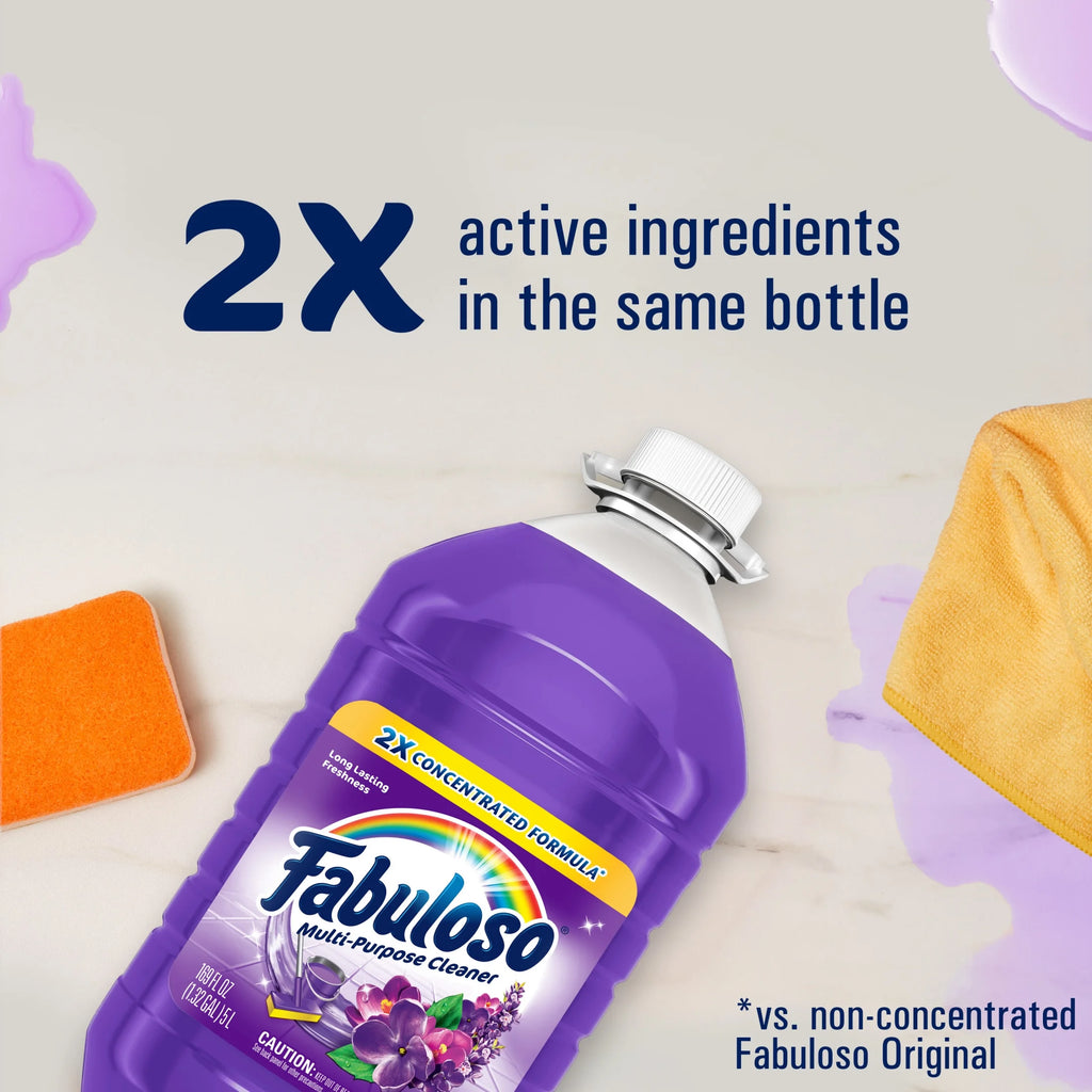 Multi-Purpose Cleaner, 2X Concentrated Formula, Lavender Scent, 169 Oz