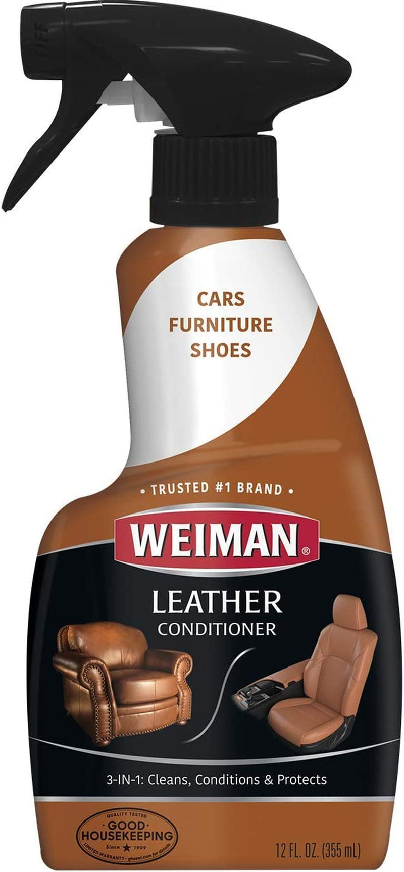 Leather Cleaner and Conditioner for Furniture - Cleans Conditions and Restores L