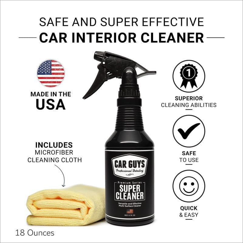 CAR GUYS Super Cleaner | Effective Car Interior Cleaner | Leather Car Seat Clean