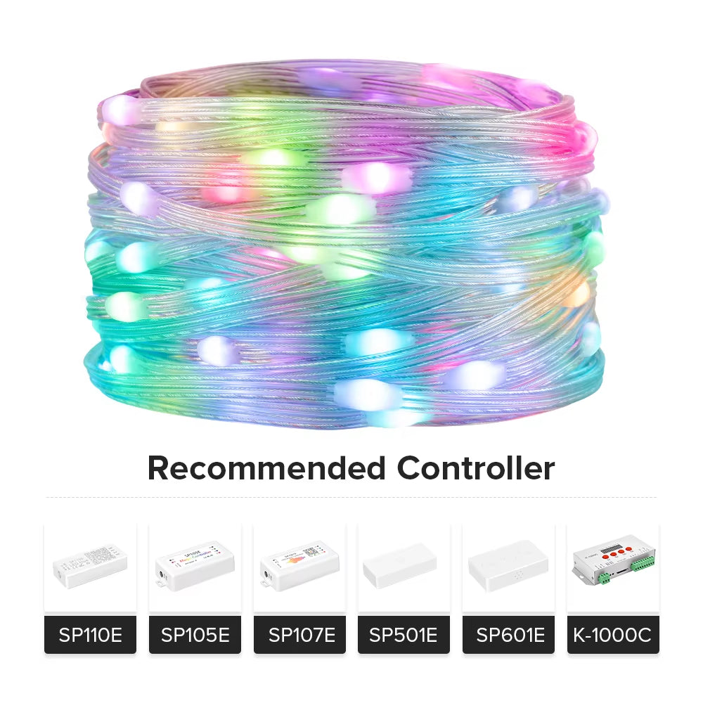 WS2812B LED String RGB Dream Color Birthday Decoration Party Lights Room Led Light Addressable Individually Waterproof IP67 DC5V