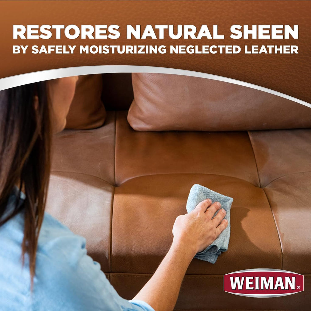 Leather Cleaner and Conditioner for Furniture - Cleans Conditions and Restores L