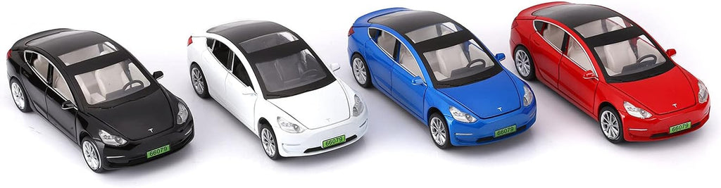 Toy Cars Model 3 Diecast Metal Cars Pull Back Car for Boys Toys Age 3 - 8 Years Old (Black) …