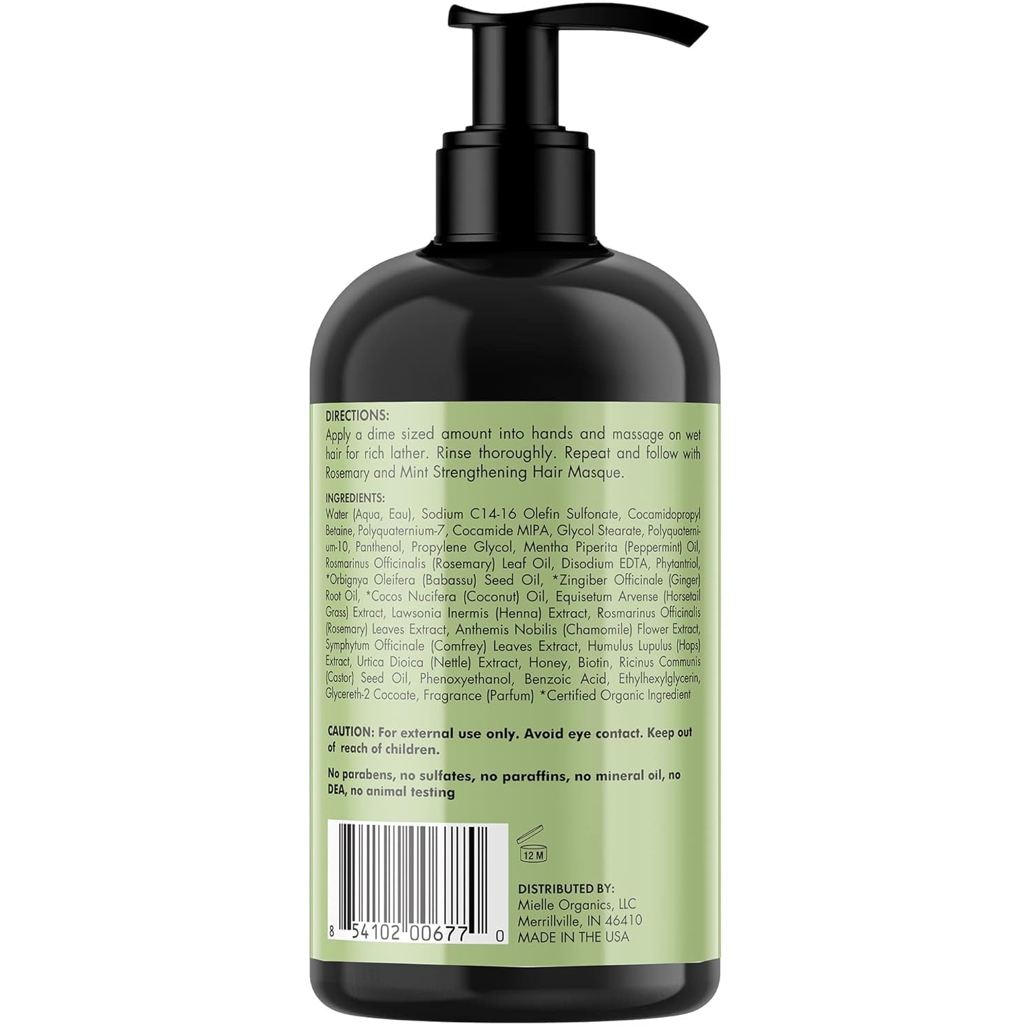Rosemary Mint Strengthening Hair Oil and Shampoo