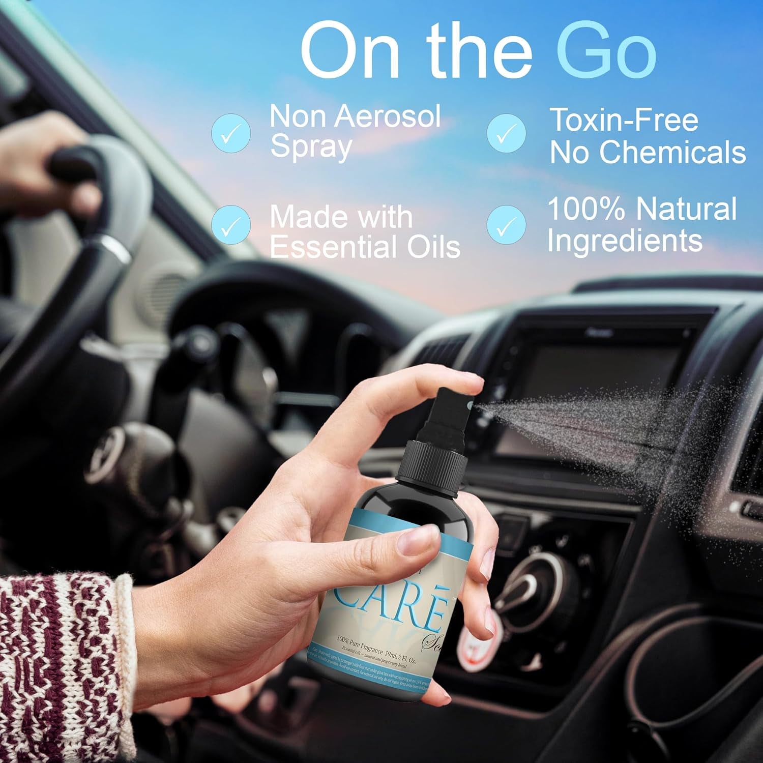 Car Spray Freshener - Luxury Air Long Lasting Fresheners and Scents to Freshen up 2Oz Automotive (Pompeii Scent, 2 Pack),(Ss)