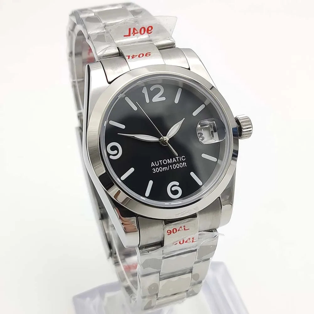 Men'S Watches 36Mm Elegant Watches Nh35 Movement Automatic Mechanical Watches Stainless Steel Waterproof Luminous Watches