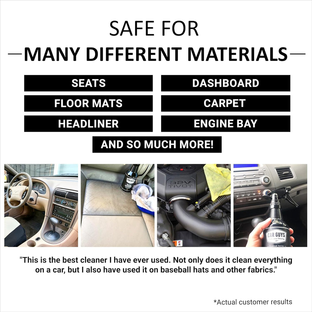 CAR GUYS Super Cleaner | Effective Car Interior Cleaner | Leather Car Seat Clean