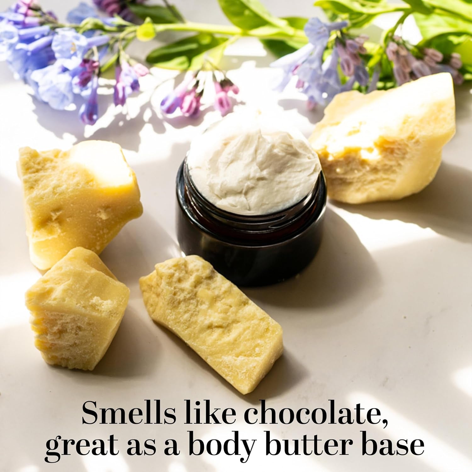 - 100% Pure, Unrefined Cocoa Butter - Deeply Moisturizes Skin, Diminishes Scars, Stretch Marks, Soothes Dry Skin - 8 Oz Jar