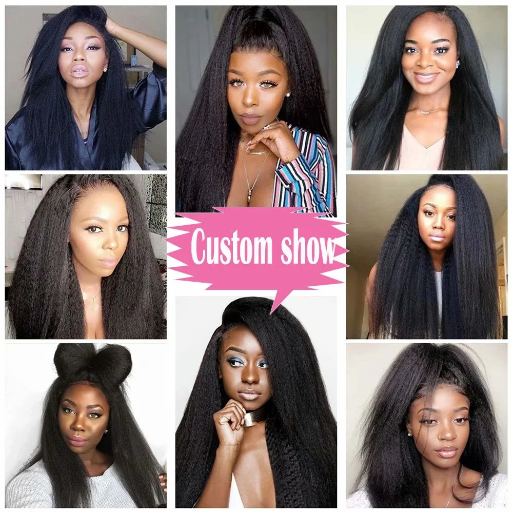 Yaki Straight Brazilian Virgin Human Hair Weave Weft Human Hair Extensions Hair Bundles 10"-24" Black 2 Bundles Soft US