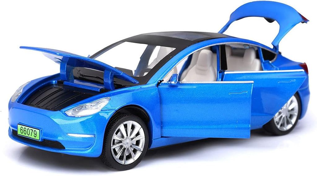 Toy Cars Model 3 Diecast Metal Cars Pull Back Car for Boys Toys Age 3 - 8 Years Old (Blue)