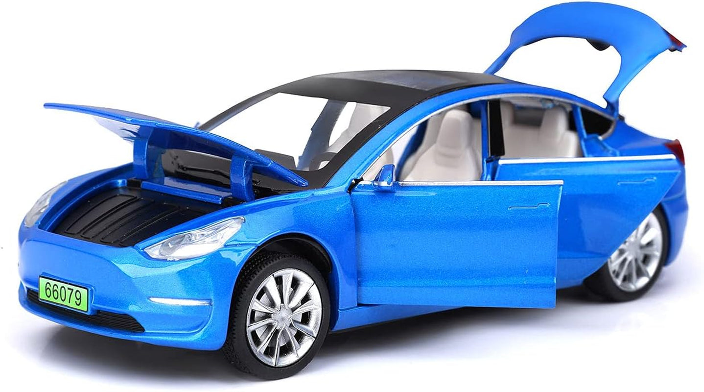 Toy Cars Model 3 Diecast Metal Cars Pull Back Car for Boys Toys Age 3 - 8 Years Old (Blue)