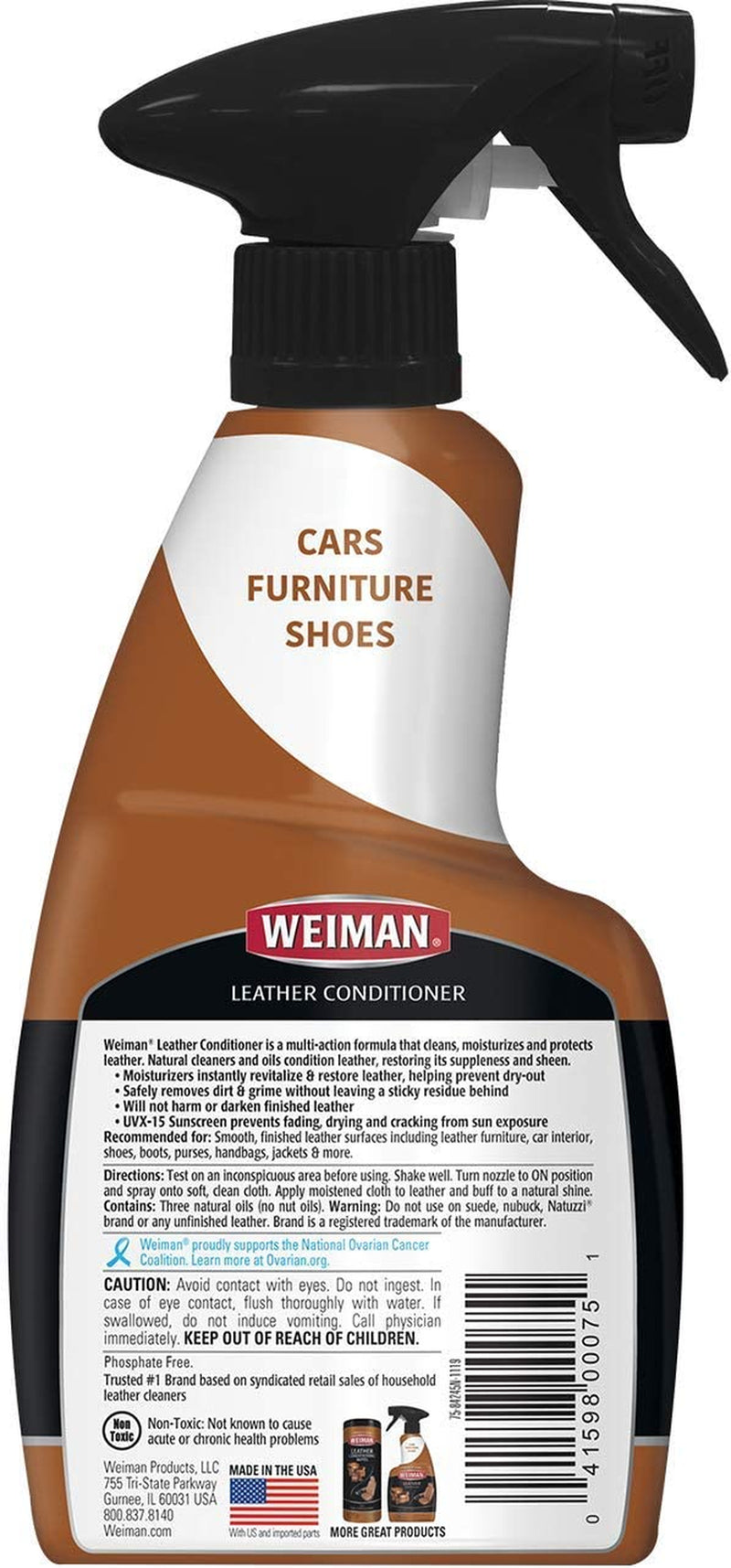 Leather Cleaner and Conditioner for Furniture - Cleans Conditions and Restores L