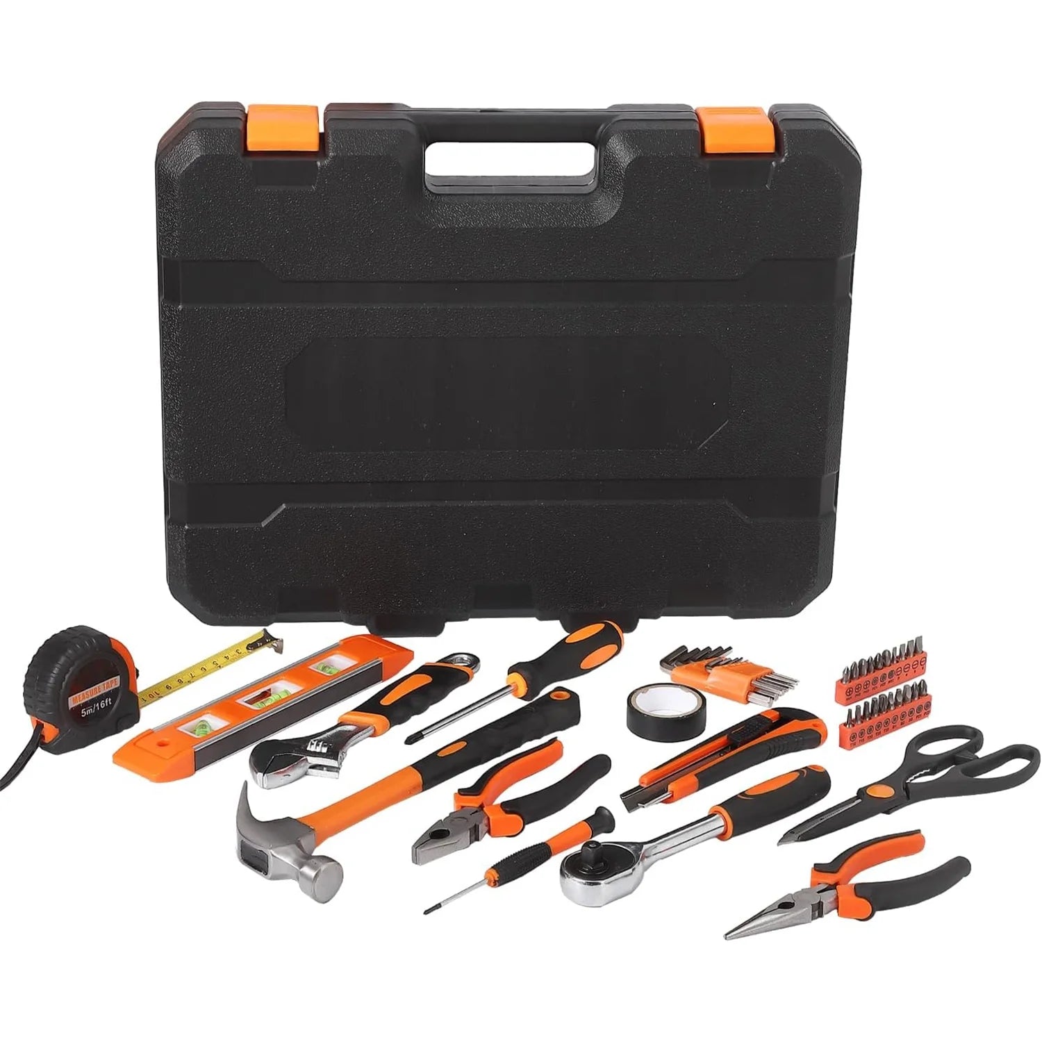 247Pcs Household Hand Tool Kit, General Home/Auto Repair Tool Set For, Household Hand Tool Set with Plier, Screwdriver Set, Socket Set, General Mechanic Tool Set with Portable Storage Case