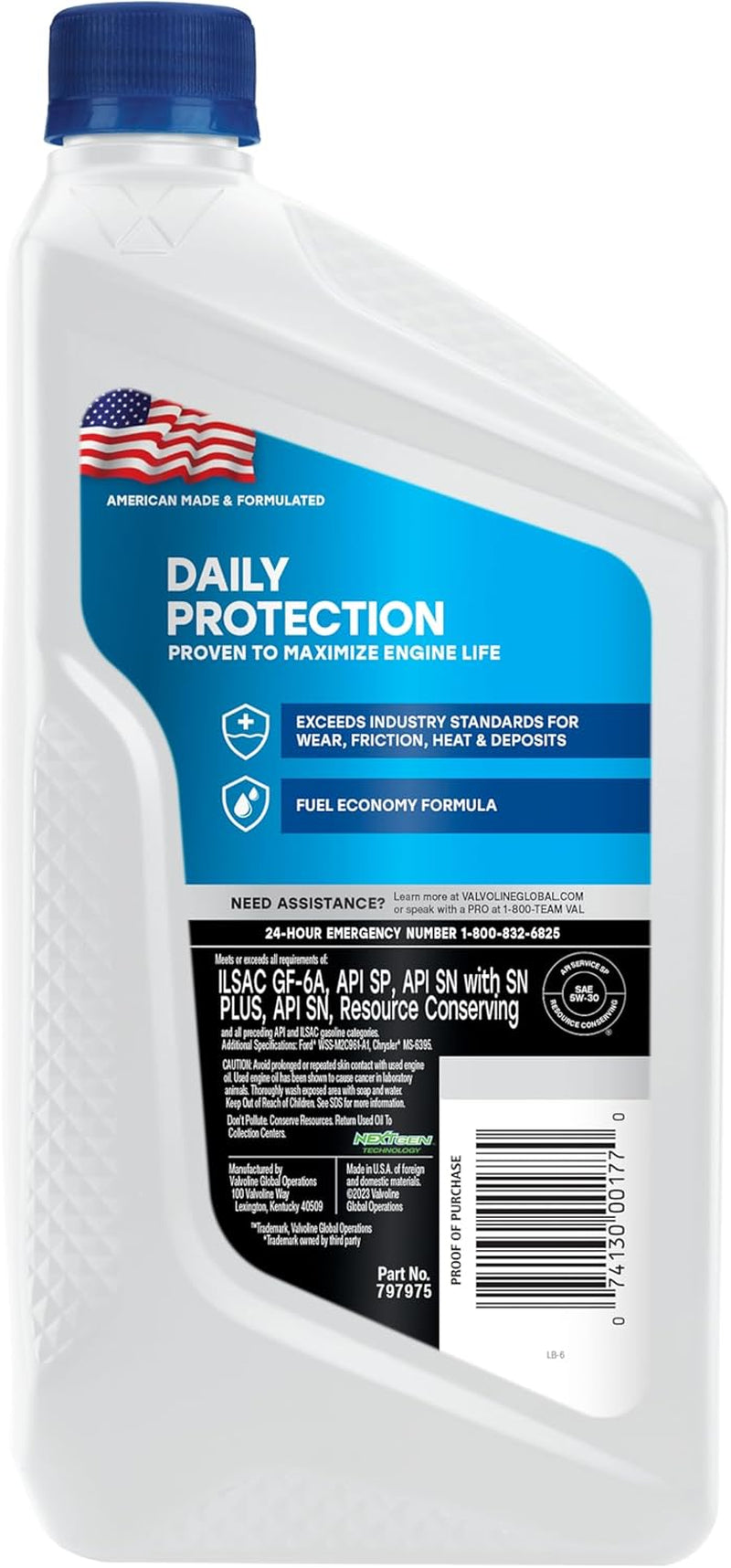 Daily Protection 5W-30 Synthetic Blend Motor Oil 1 QT