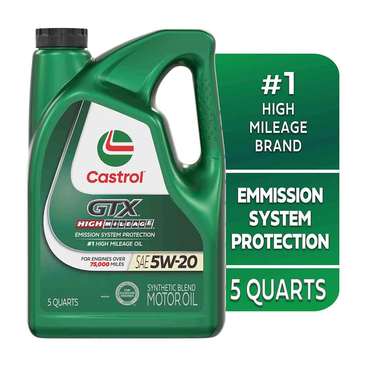 GTX 5W-30 Synthetic Blend Motor Oil, 5 Quarts