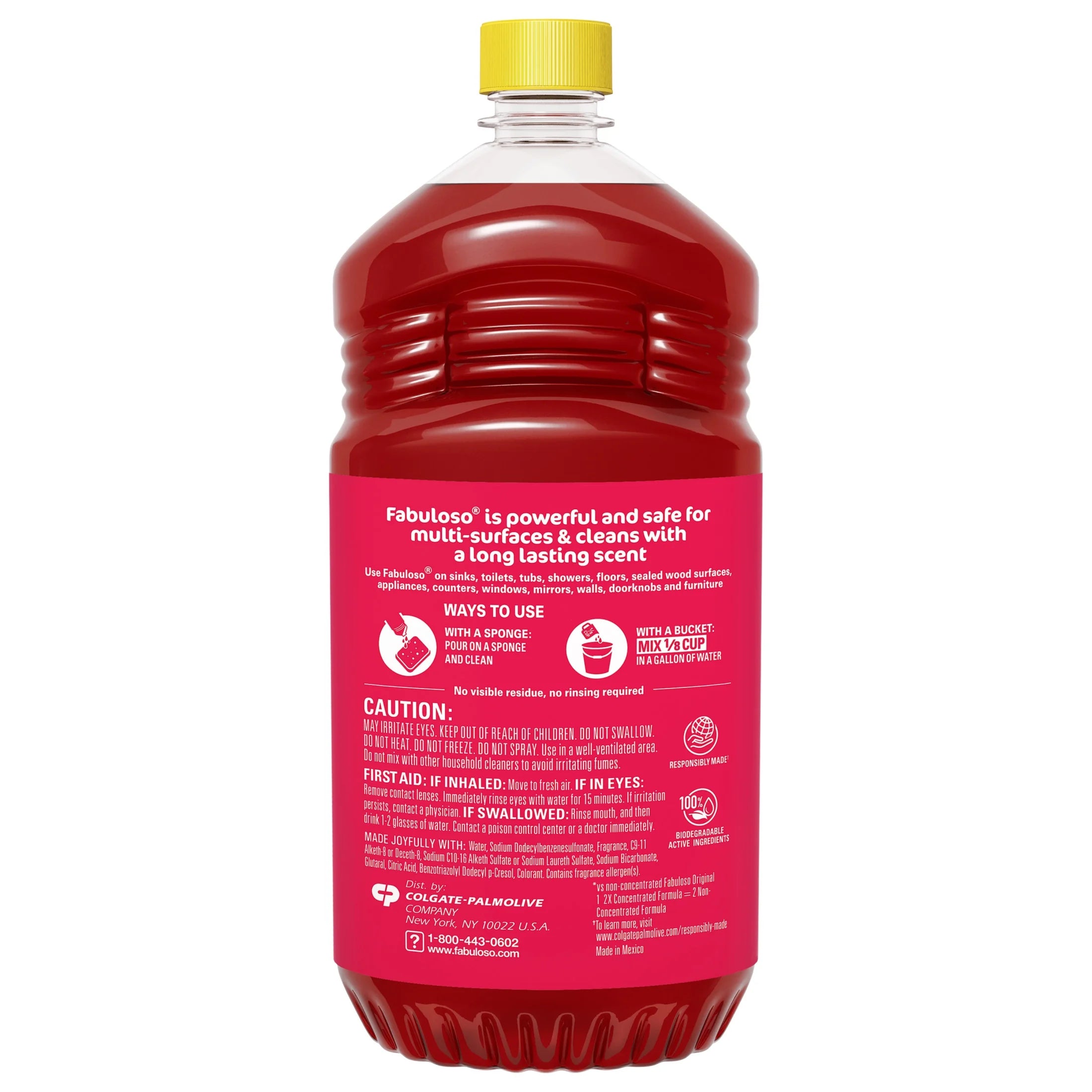 Multi-Purpose Cleaner, 2X Concentrated Formula, Citrus & Fruits with Baking Soda, 56 Oz