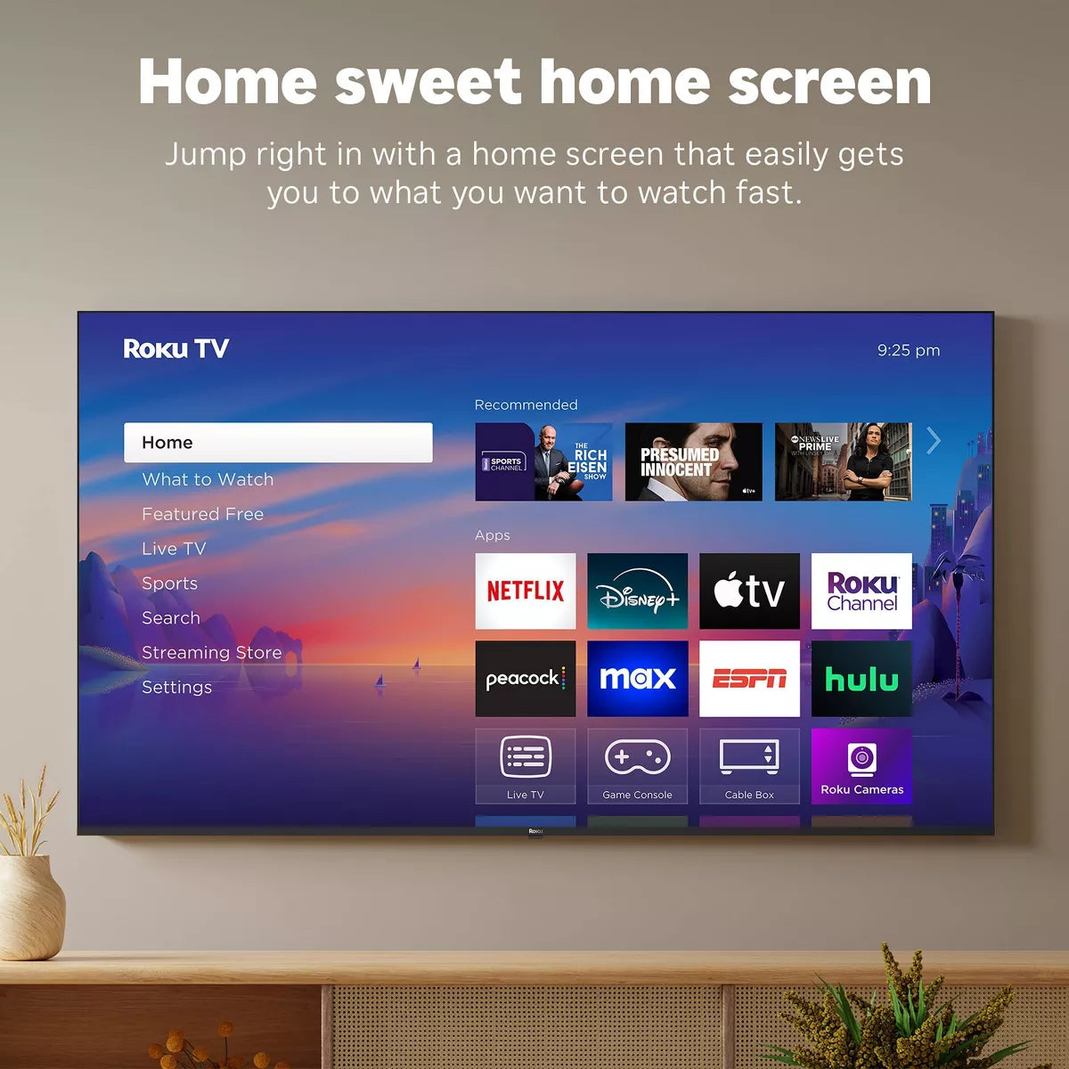 Roku 55" Select Series 4K HDR Smart Roku TV with Roku TV Remote
