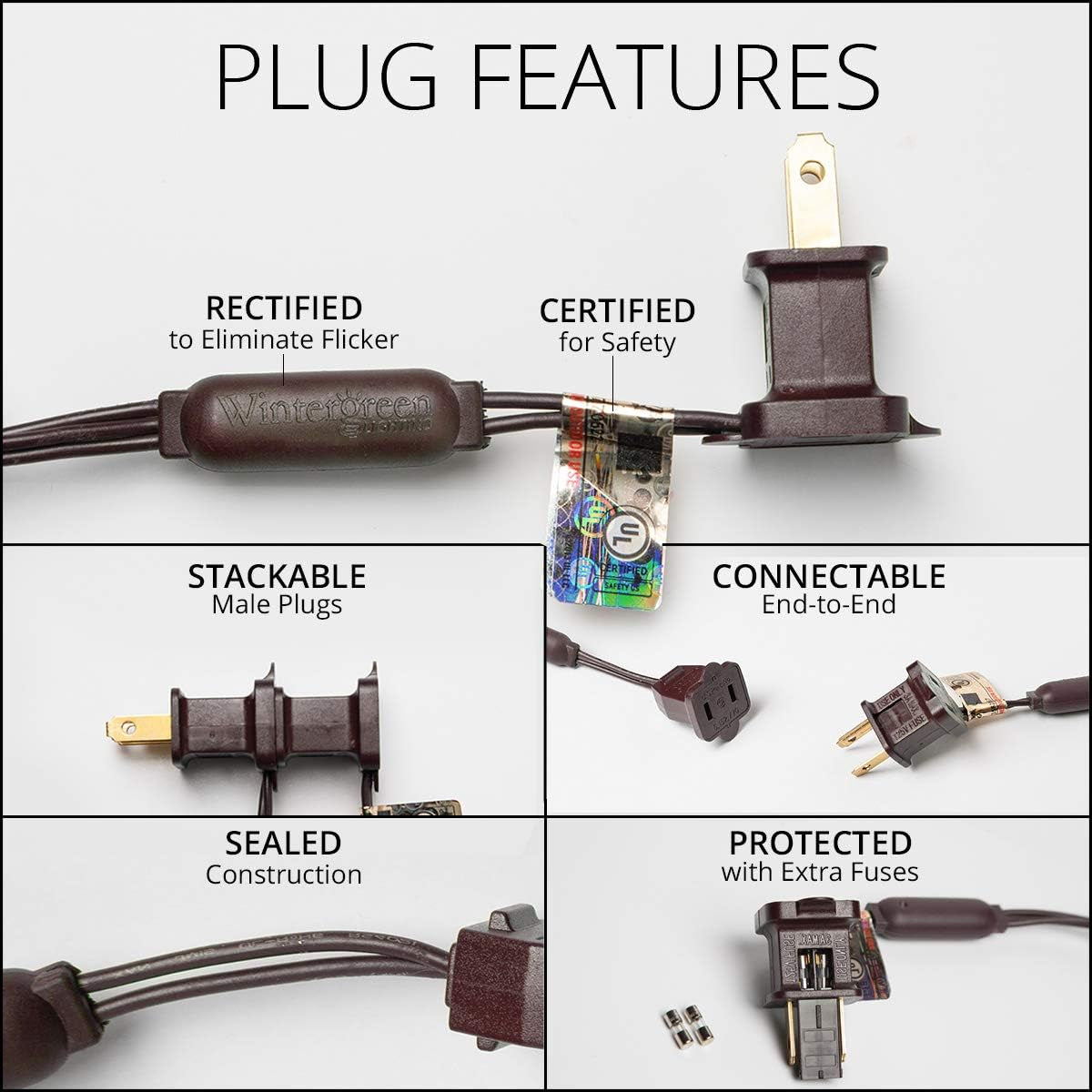 Stretchnet Pro 50 Red Expandable Christmas Net Lights for Medium Trees - LED Wrap Lights, 20" X 45" Stretchable Net, Brown Wire - Outdoor