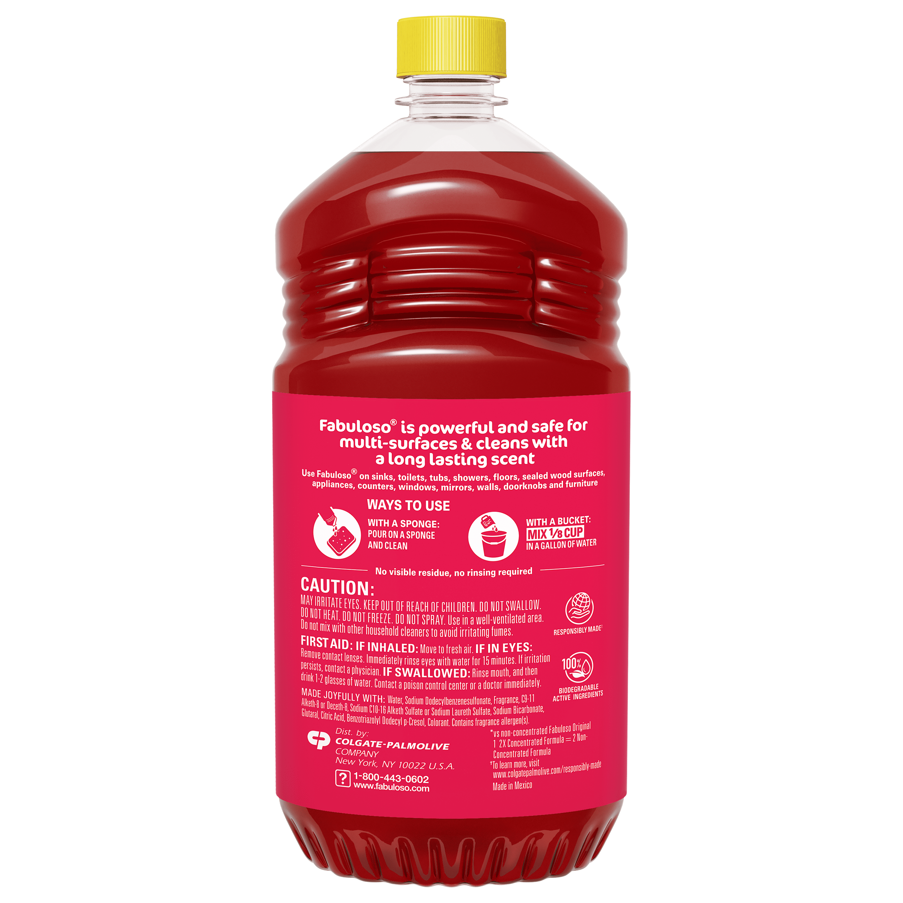 Multi-Purpose Cleaner, 2X Concentrated Formula, Citrus & Fruits with Baking Soda, 56 Oz